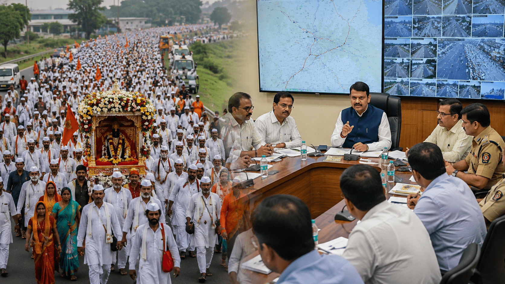 Ashadhi Wari Preparations: CM Devendra Fadnavis Directs Seamless Coordination for Millions of Pilgrims