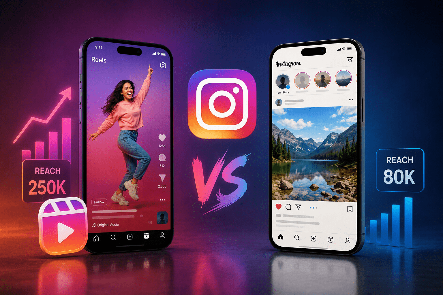 Instagram Showdown: Reels vs. Photo Posts – Which One Really Wins the Reach War?