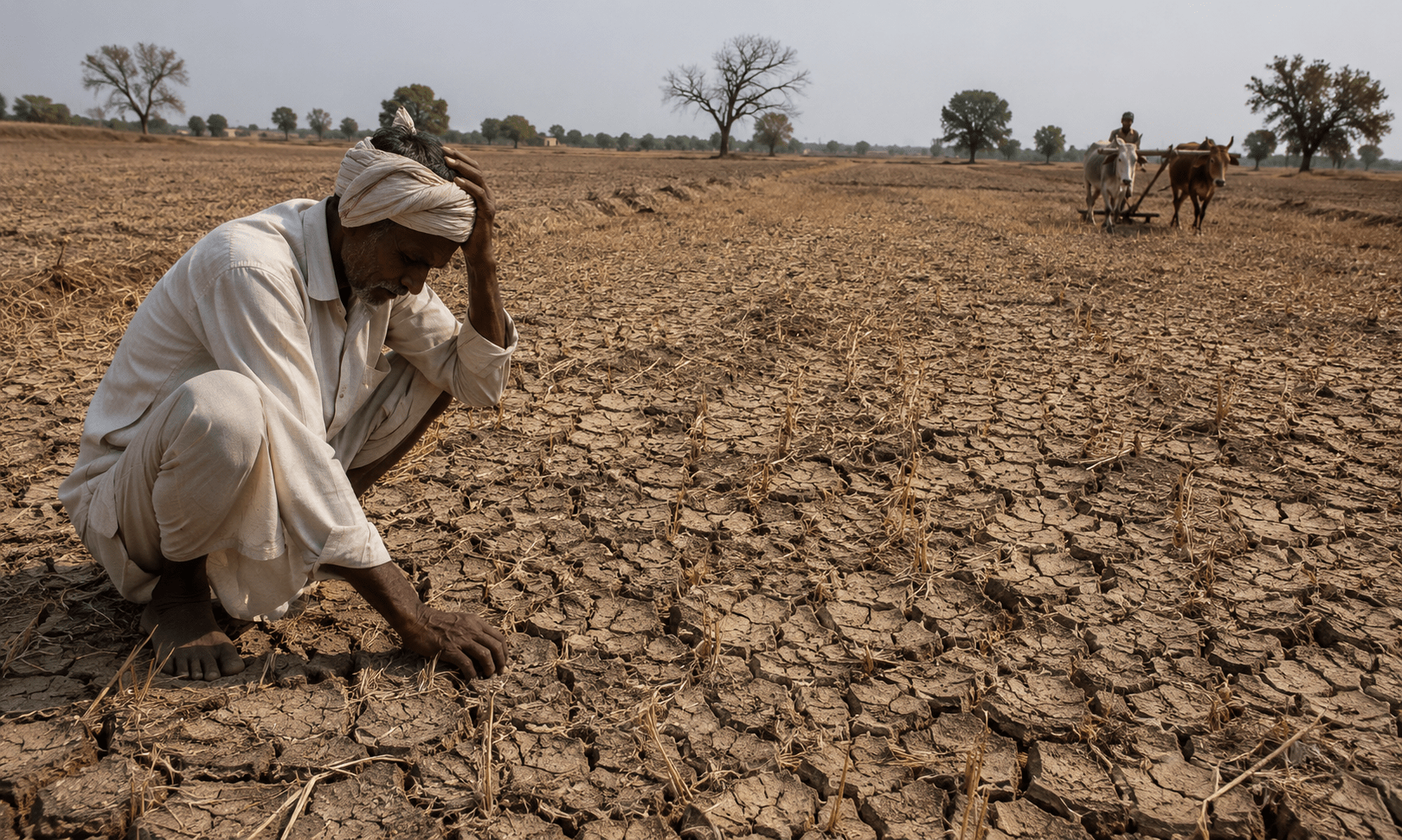 Drought Crisis in Mangalwedha: Kharif Sowing Stalled Across 35,000 Hectares as Farmers Await Rain