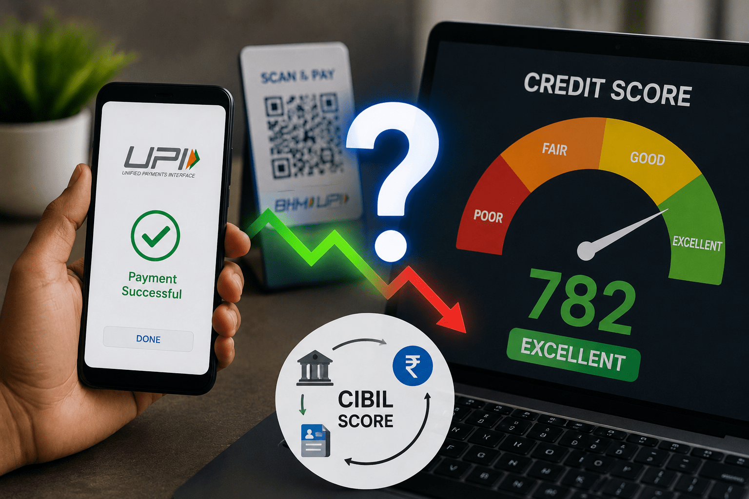 Does Excessive UPI Usage Impact Your CIBIL Score? The Truth Behind the Common Myth.