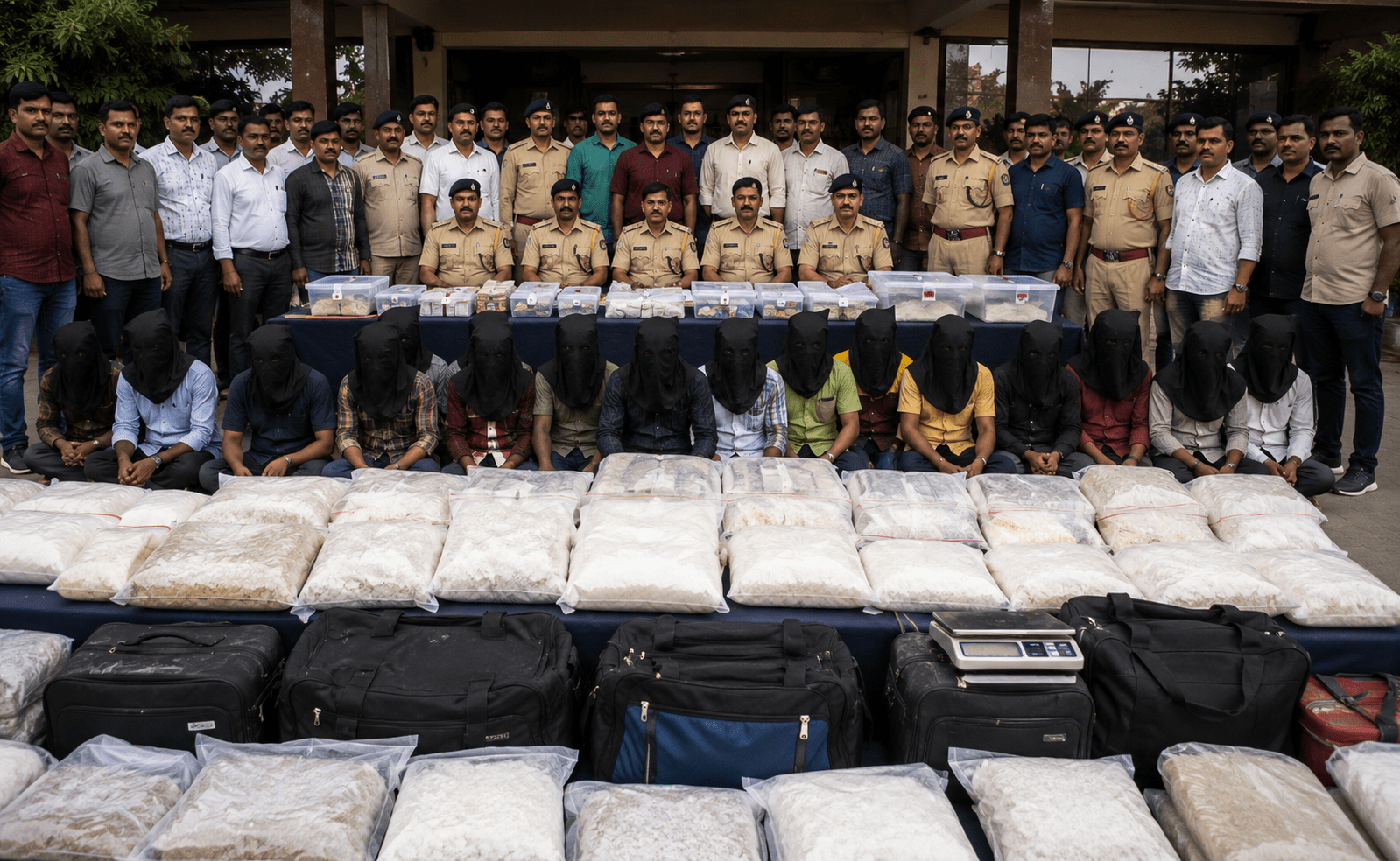 Nagpur Police's 'Operation Thunder' strikes hard! ₹5 Crore worth of MD drugs seized, 70 arrested in a massive anti-narcotics crackdown.