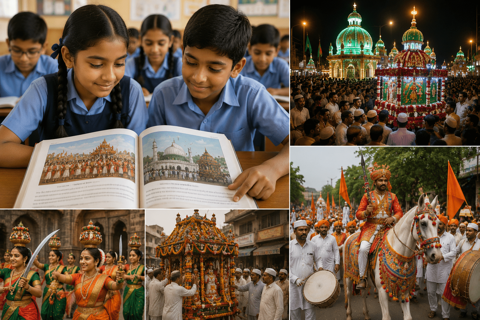 Sangli’s Cultural Pride: Kavathe Ekand’s Vijayadashami and Kadegaon’s Muharram Featured in Balbharti Textbooks.