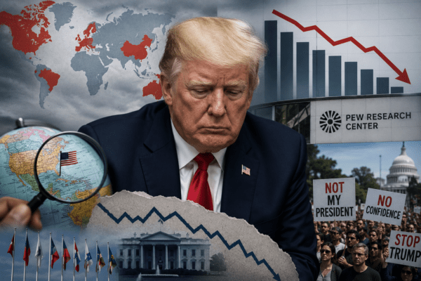 Global Popularity Dip: Pew Research Report Reveals Declining Confidence in Donald Trump Internationally.