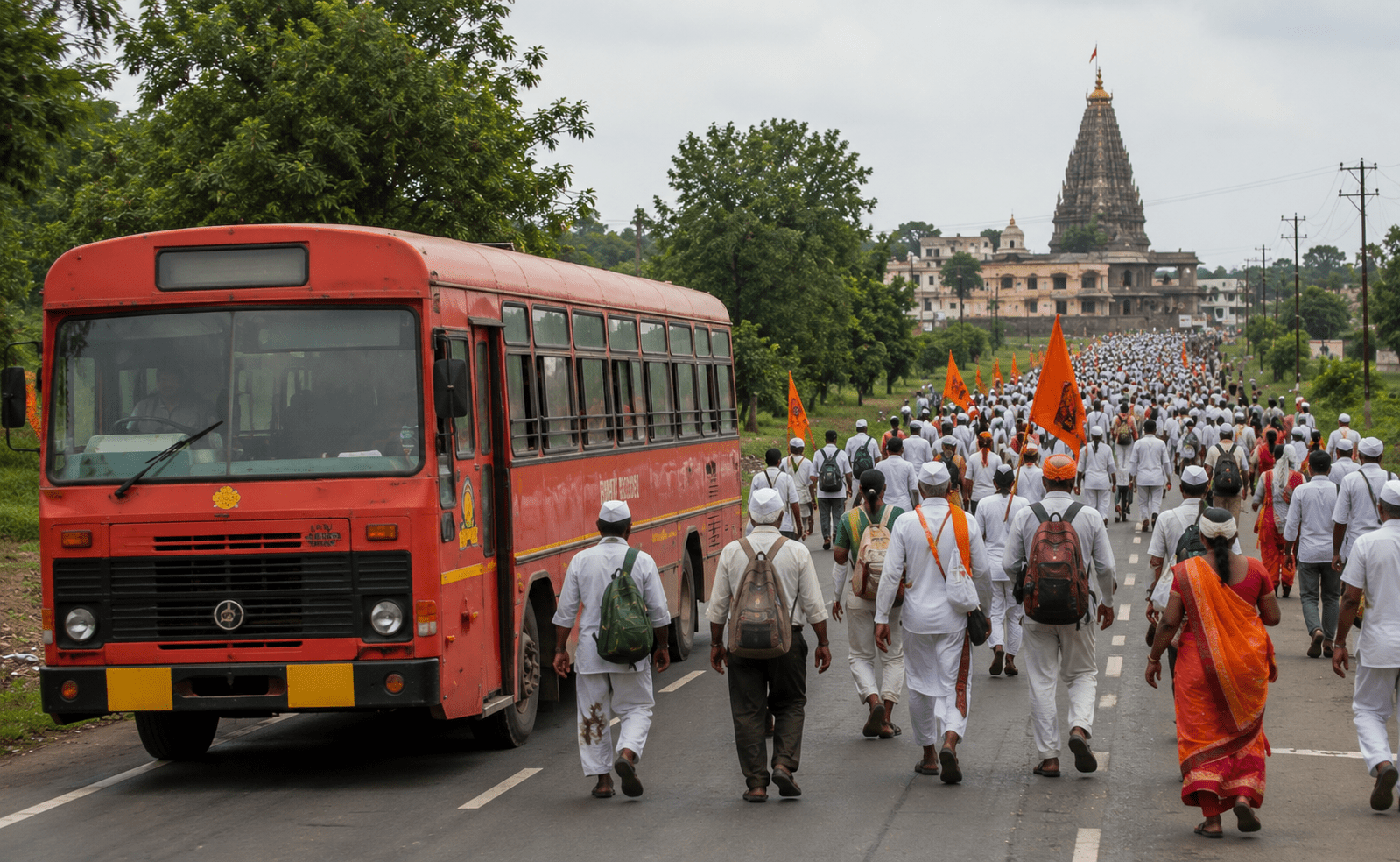Good news for Warkaris! MSRTC to operate 16 additional bus trips to Pandharpur for Ashadhi Ekadashi; Commute to Wari becomes easier!
