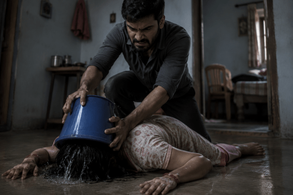 Husband Murders 6-Month Pregnant Wife by Drowning Her Face in a Bucket.