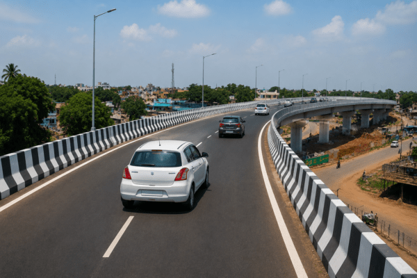 Trial Run Success: Light Vehicles Now Plying on Malkapur’s Unique Flyover