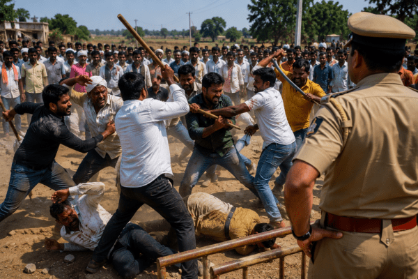 Violent Clash Over Common Land in Gunda Vadgaon: 5 Injured
