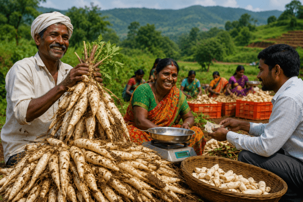 White Musli Farming Boom: Nashik's Tribal Belt Strikes Gold as Premium Medicinal Crop Commands ₹2,000 to ₹3,000 Per KG!