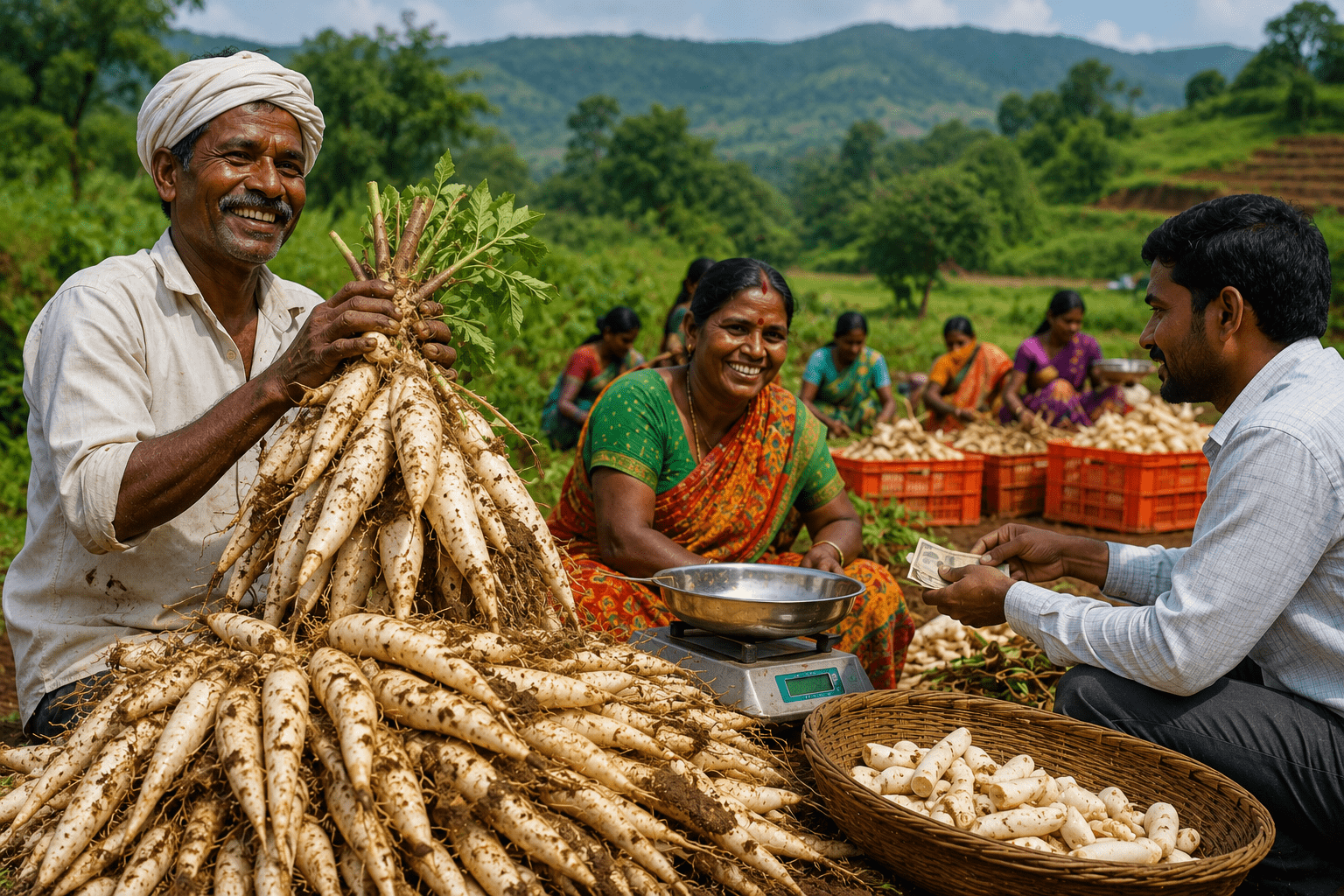 White Musli Farming Boom: Nashik's Tribal Belt Strikes Gold as Premium Medicinal Crop Commands ₹2,000 to ₹3,000 Per KG!