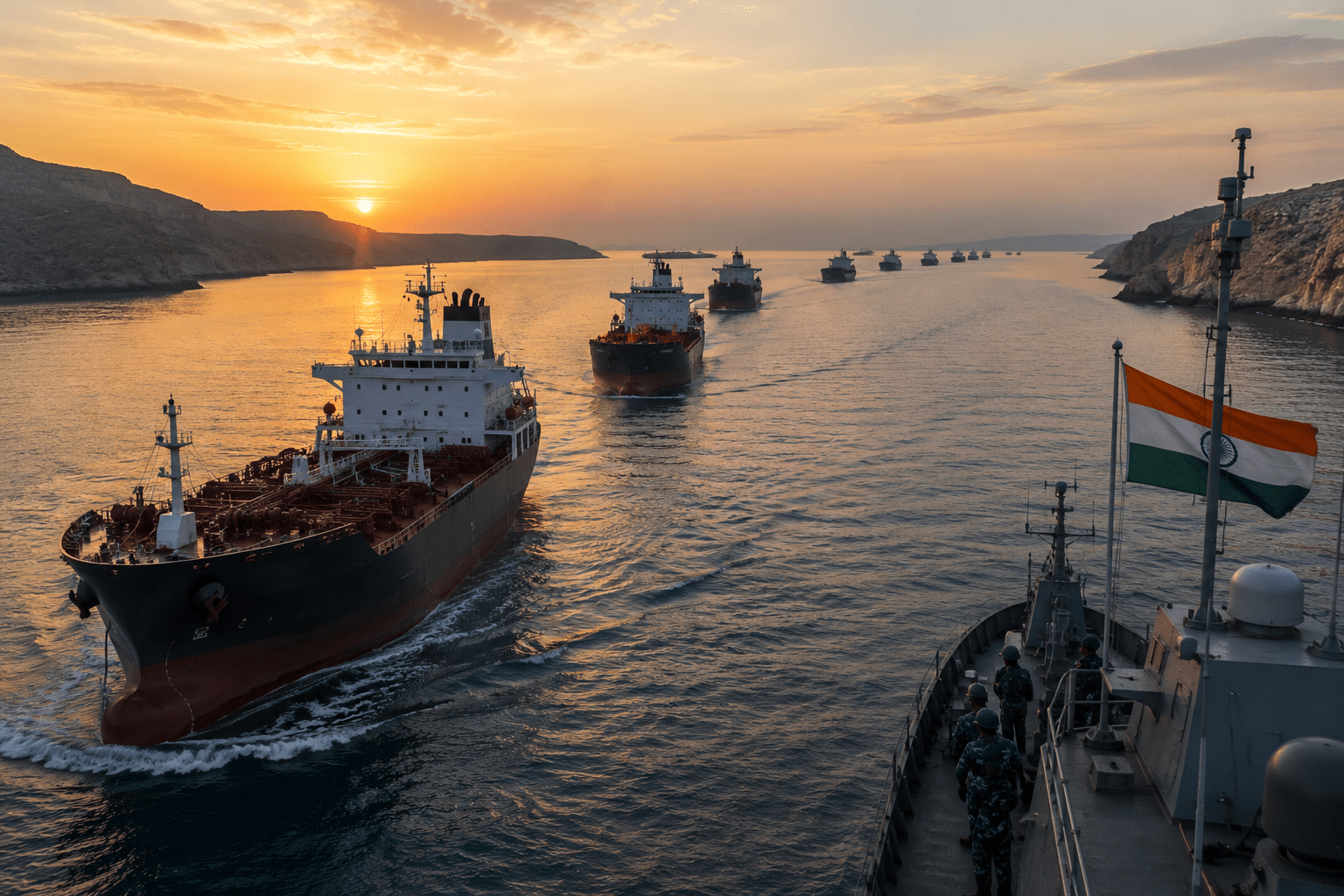 India’s Big Diplomatic Victory in Hormuz: Multiple Ships Dodge Missiles Safely; 15 Still in Line For Escape!