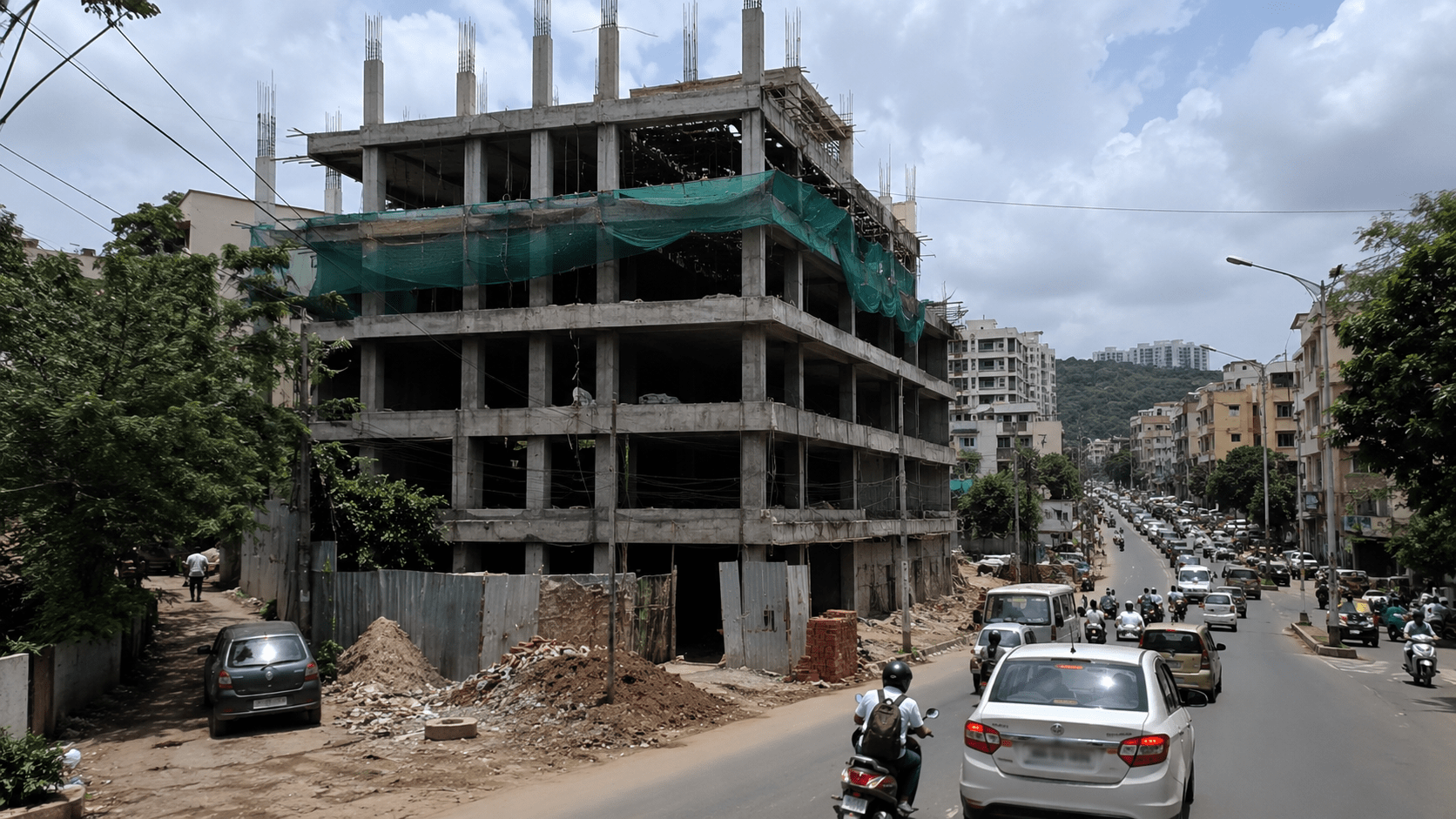 PMC Under Fire: Construction Cleared Inside Proposed 84-Metre Road Limit on Katraj-Kondhwa Stretch.
