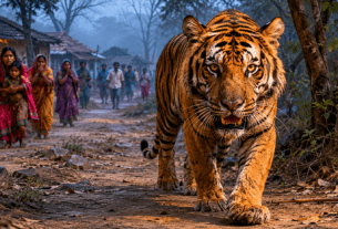 Fear Grips Melghat: Panic After Man-Eating Tigress, Responsible for 4 Deaths, Brought to Paratwada Transit Centre!
