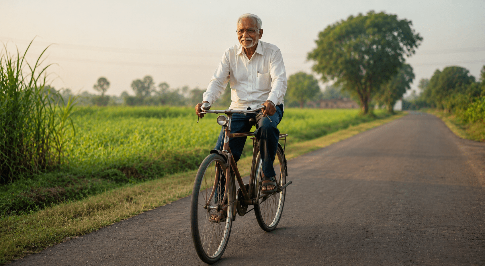 Fitness at 82: Pandurang Shirke’s Inspiring Journey of Cycling Daily for 60 Years Without Any Medicines!