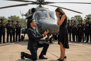 Army Pilot’s Romantic Surprise: Captain Bharat Bhardwaj Proposes to Girlfriend Near Helicopter After Passing-Out Parade in Nashik!
