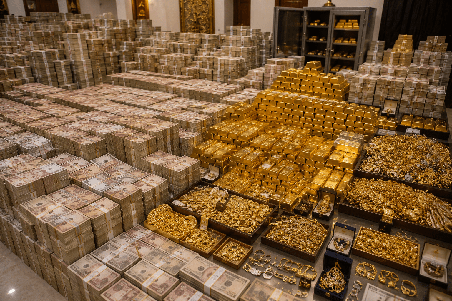 Shocking Discovery: Iraqi MP’s Basement Stuffed with ₹146 Crore in Cash and Gold!
