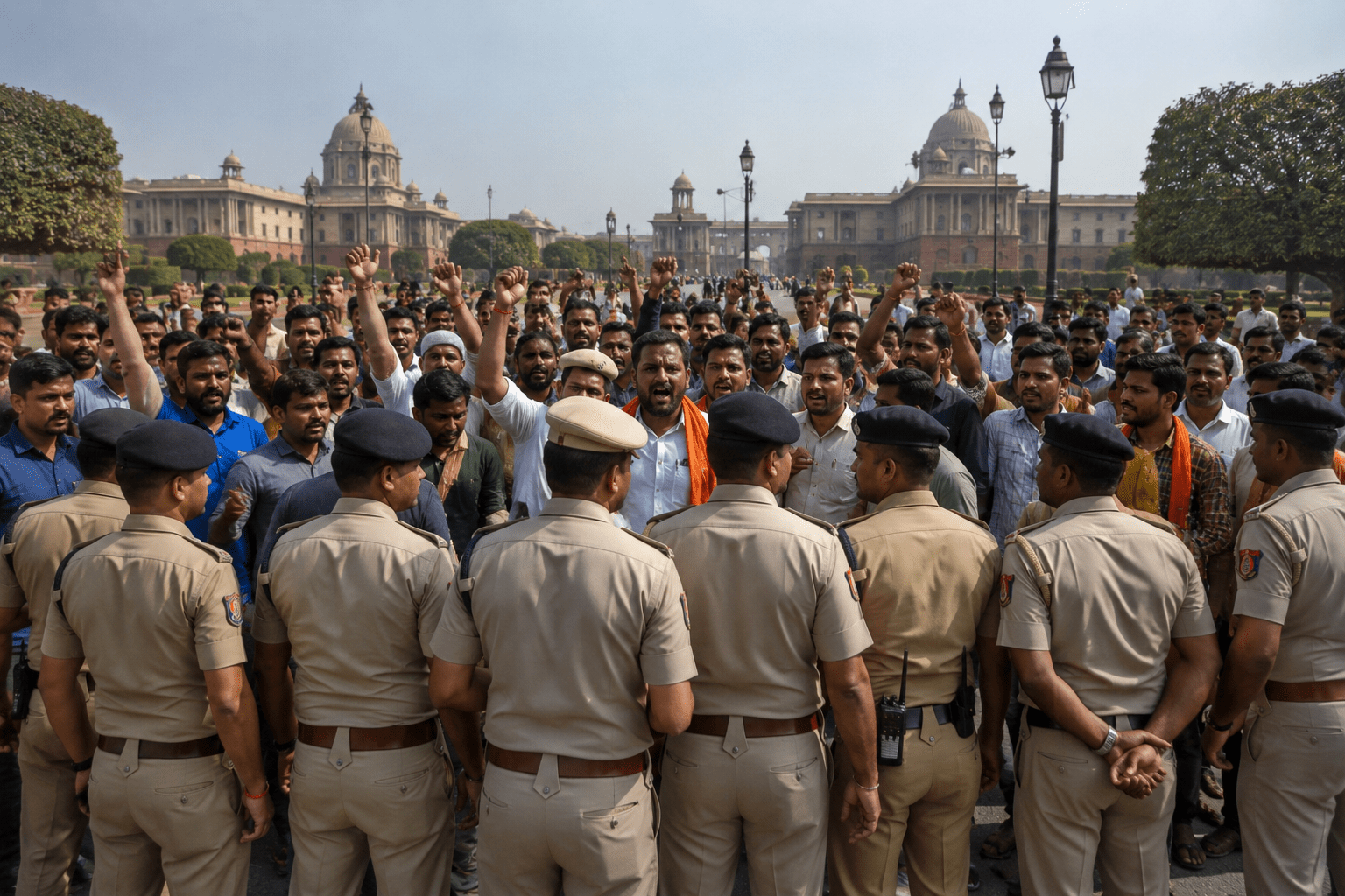 Delhi Protest Crackdown: 5 PM Deadline for Abhijeet Dipke's 'Cockroach Janata Party' at Jantar Mantar; Strict Police Rules Enforced