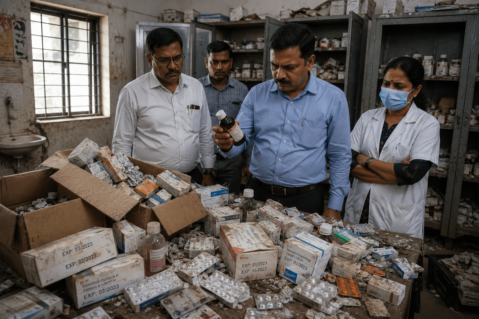 Expired Medicines Discovered at Mudgad Primary Health Centre.