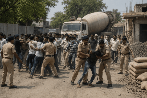 Patas Firing Case: 10 Arrested Over Cement Loading Brawl in Pune; Court Remands Suspects to Police Custody Until June 9!