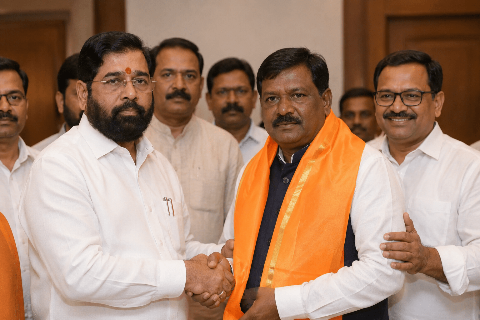 Yavatmal MLC Shock: Ex-Congress Candidate Sahebrao Kamble Joins Shiv Sena (Shinde Faction) After Dramatic Withdrawal