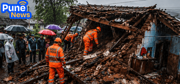 Husband Dies, Wife Critically Injured After House Collapses Amidst Heavy Rain!

