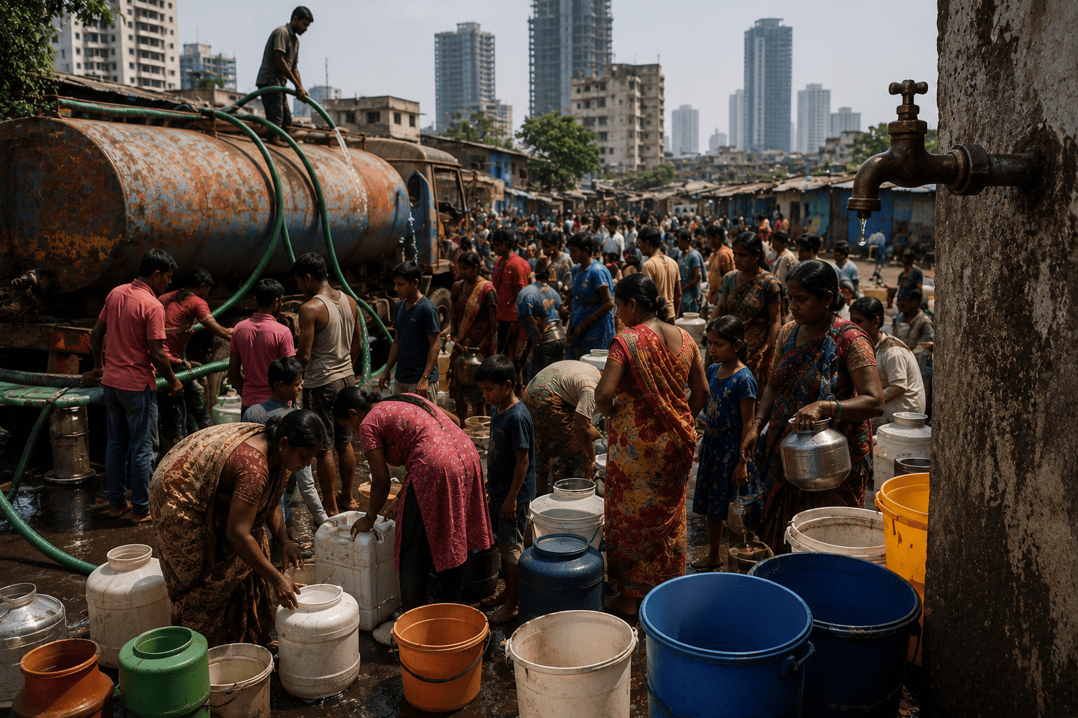 Mumbai Double Whammy: 10% Water Cut Combined with Indefinite Water Tanker Strike Leaves Mumbaikars Staring at Severe Water Crisis
