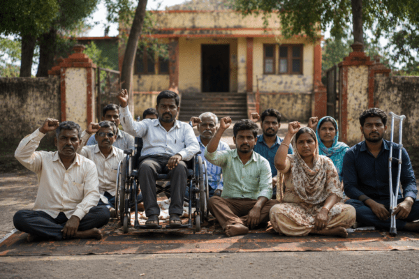 Raigad Disabled Welfare Funds Protest: Rasal Gram Panchayat Accused of Delaying 5% Allocation, Villagers Plan Collective Hunger Strike from June 9