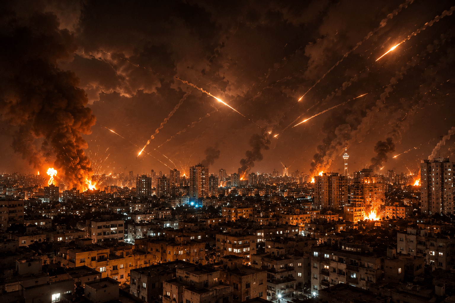 World War 3 Alert: Israel Strikes Major Cities in Iran; Tehran Retaliates with 30 Missiles in Direct Military Collision
