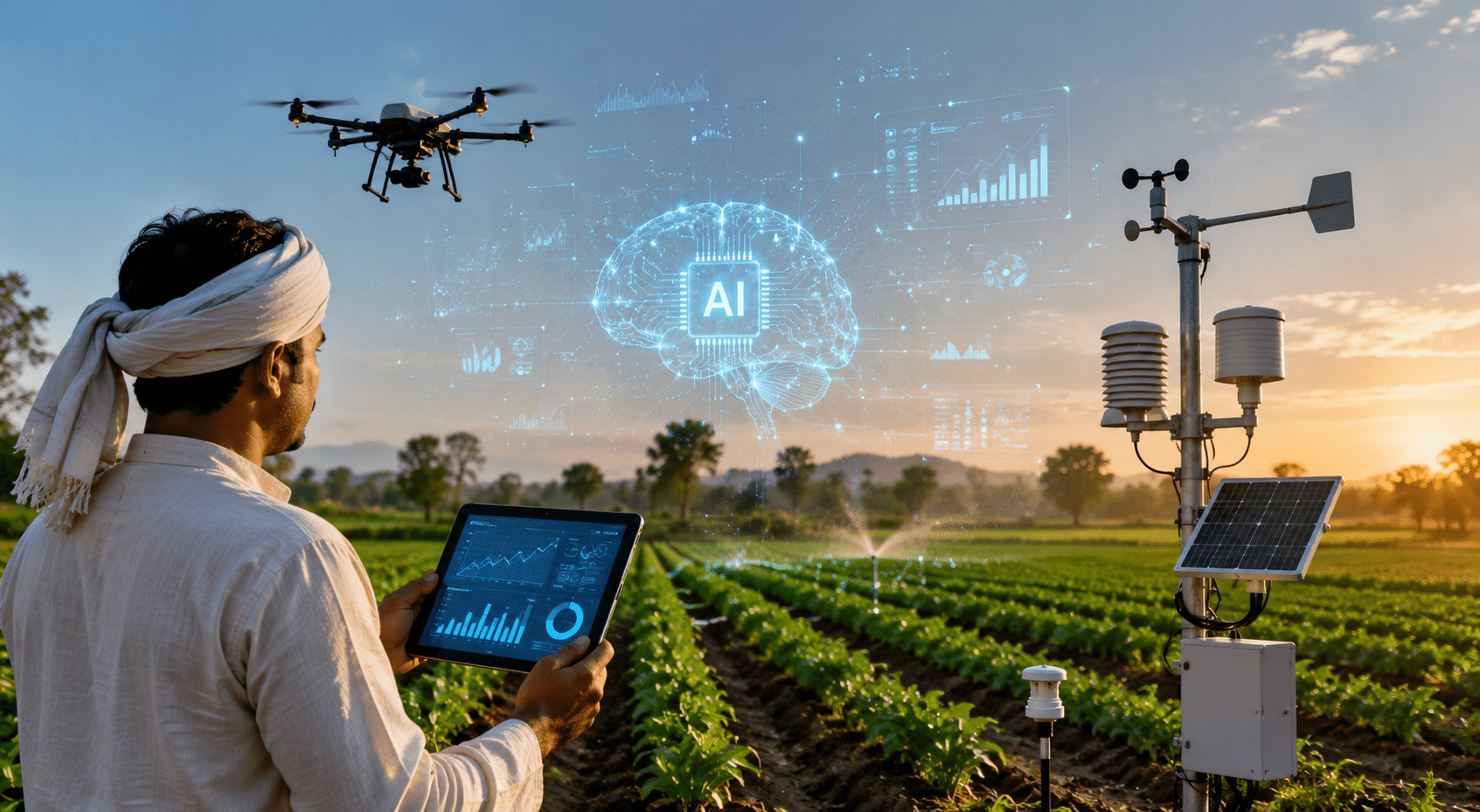 Tech Shield for Farmers: Maharashtra Deploys AI-Powered 'I-SAT' System to Combat El Niño Impact, Benefiting 40 Lakh Farmers