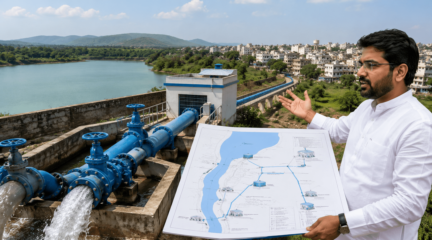 Relief for Ichalkaranji! MLA Rahul Awade Unveils New 'Radhakrishna' Water Scheme Plan; CM Eknath Shinde Directs Immediate Action