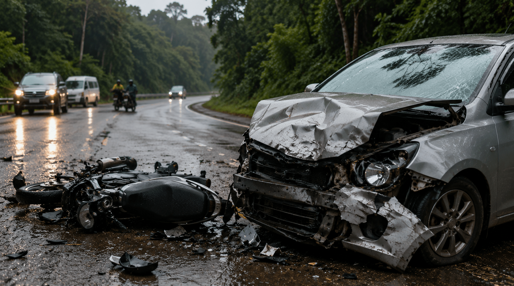 Tragic Turn in Goa: Elderly Couple Loses Way on Bambolim Highway, Hit by Speeding Car While Riding in Wrong Direction