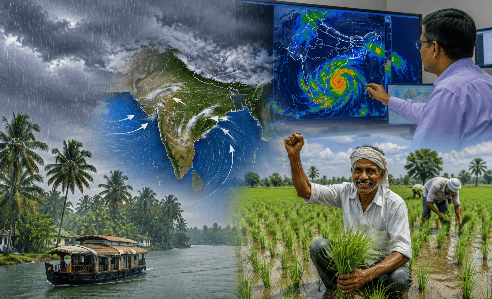 Good News! Monsoon to Hit Kerala on June 4th, Heavy Rain Expected.