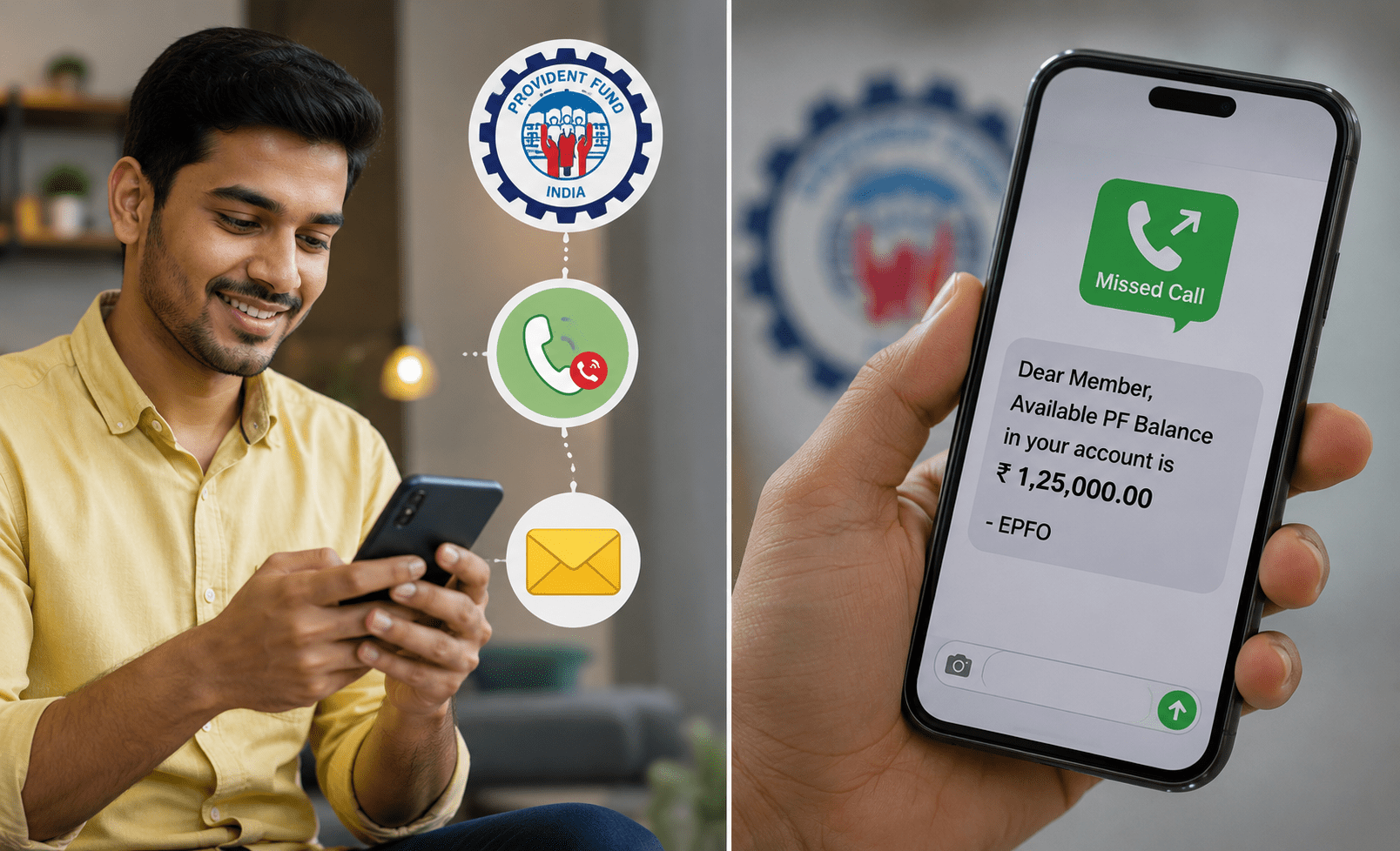 Get Your Account Details Instantly via Missed Call or SMS!