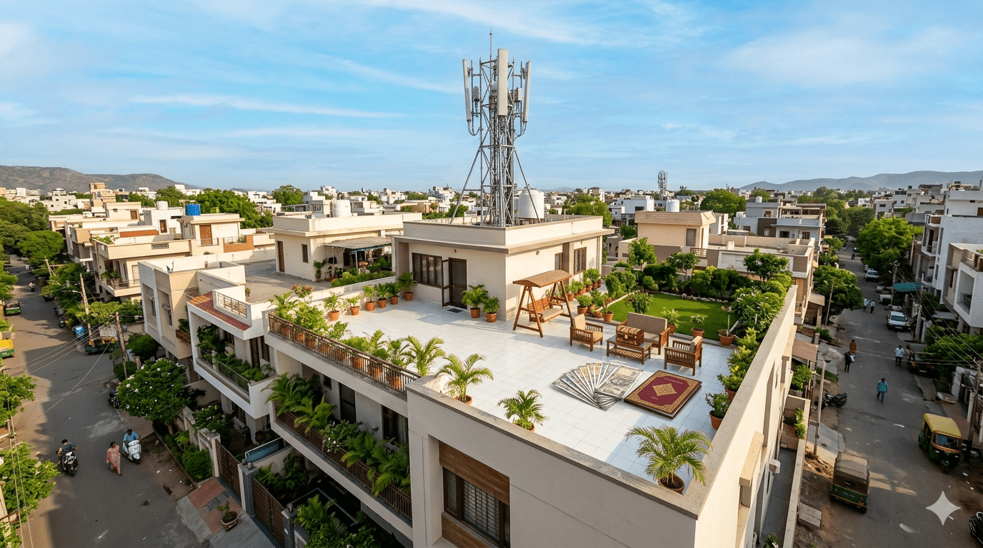 Turn Your Empty Roof Into a Goldmine: Install a Mobile Tower and Earn Up to ₹1 Lakh Every Month!