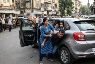 Brave Mumbai Mother Foils Knife-Point Robbery Attempt inside Her Car!