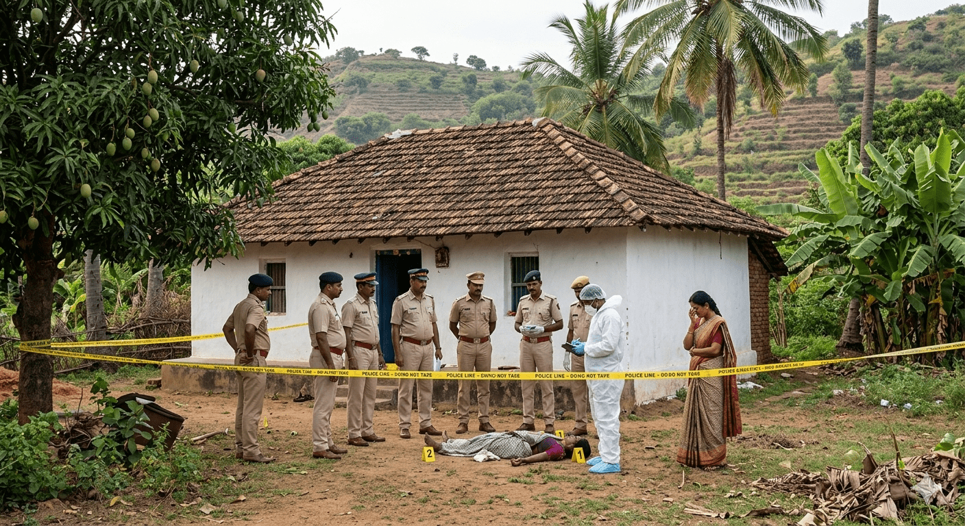 Brutal Murder in Kolhapur: Husband Kills Wife with Sickle Following Domestic Dispute in Nul Village.