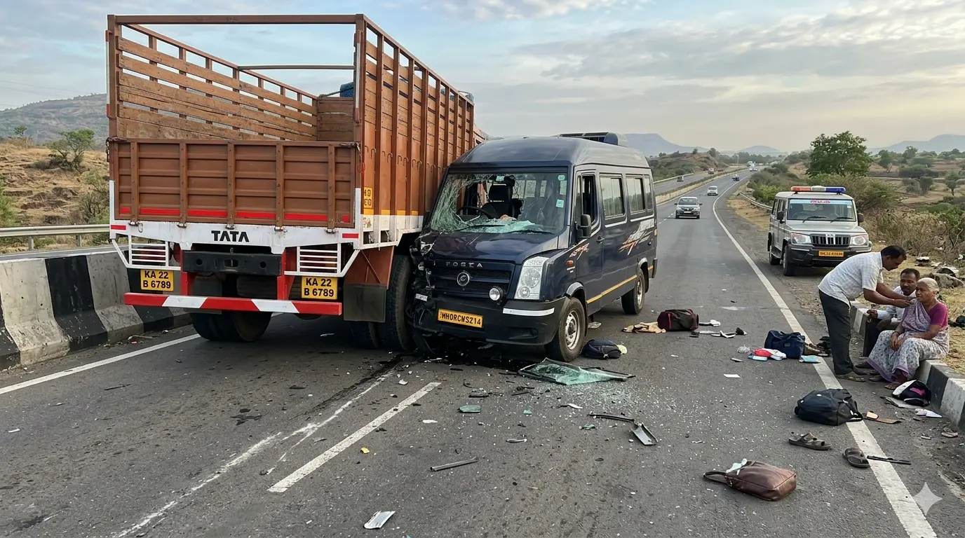 Tragic Accident on Pune-Bengaluru Highway