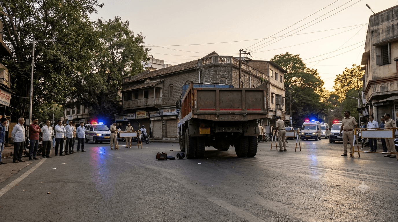 Tragic Accident in Nashik: Businessman Crushed to Death Under Truck in Panchavati Area.