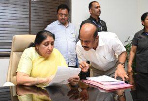 Meeting Between NCP Ex-Servicemen Cell State President Deepakraje Shirke and Deputy Chief Minister Sunetratai Pawar Regarding Various Demands