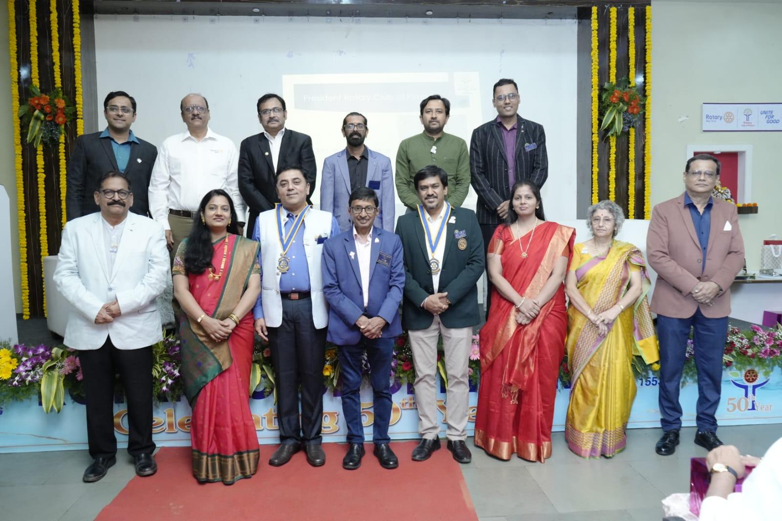he Rotary Club of Pimpri celebrated its Golden Jubilee