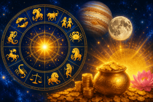 Gajakesari Rajyoga Creates Wealth and Career Progress for These Zodiac Signs!
