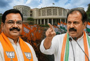 Political Heat in Chandrapur: BJP’s Arun Lakhani Files Nomination;