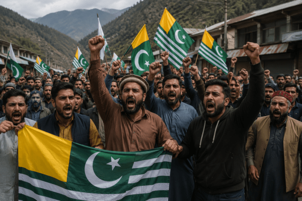 Behind the Terrorism is the Uniform: Anti-Pakistan Slogans Echo in PoJK Amidst Brutal Crackdown!
