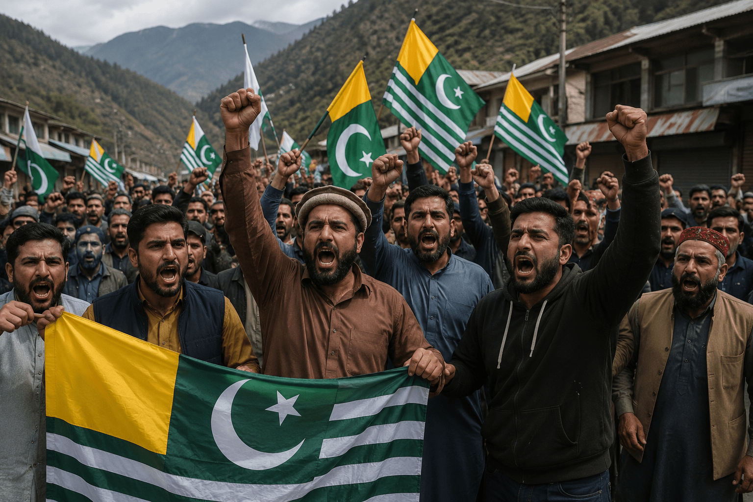 Behind the Terrorism is the Uniform: Anti-Pakistan Slogans Echo in PoJK Amidst Brutal Crackdown!