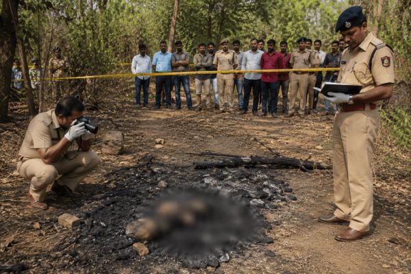 Young Woman's Partially Burnt Body Found with Severe Injuries
