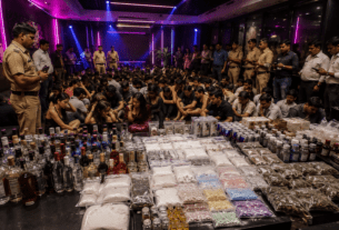 156 Detained, Drugs and Liquor Worth ₹85 Lakh Seized at Resort!