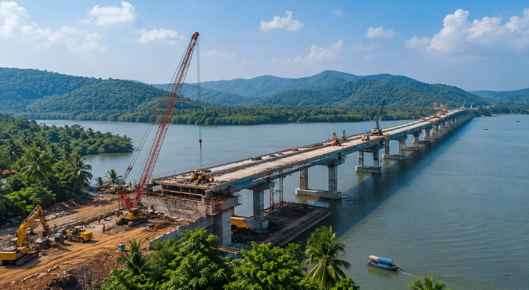 Construction of ₹1,200 Crore Revdanda Creek Bridge Accelerates!