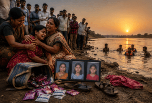 Two Sisters and Their Aunt Drown in Godavari River While Trying to Retrieve Shampoo Packets.