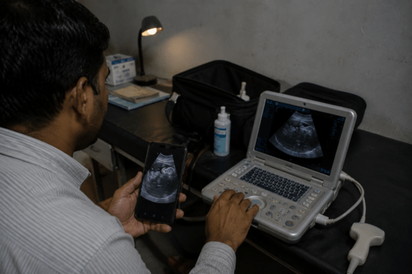 Illegal Fetus Sex Determination Racket Busted in Pune: Mobile App Connected to Portable Sonography Machine Used!
