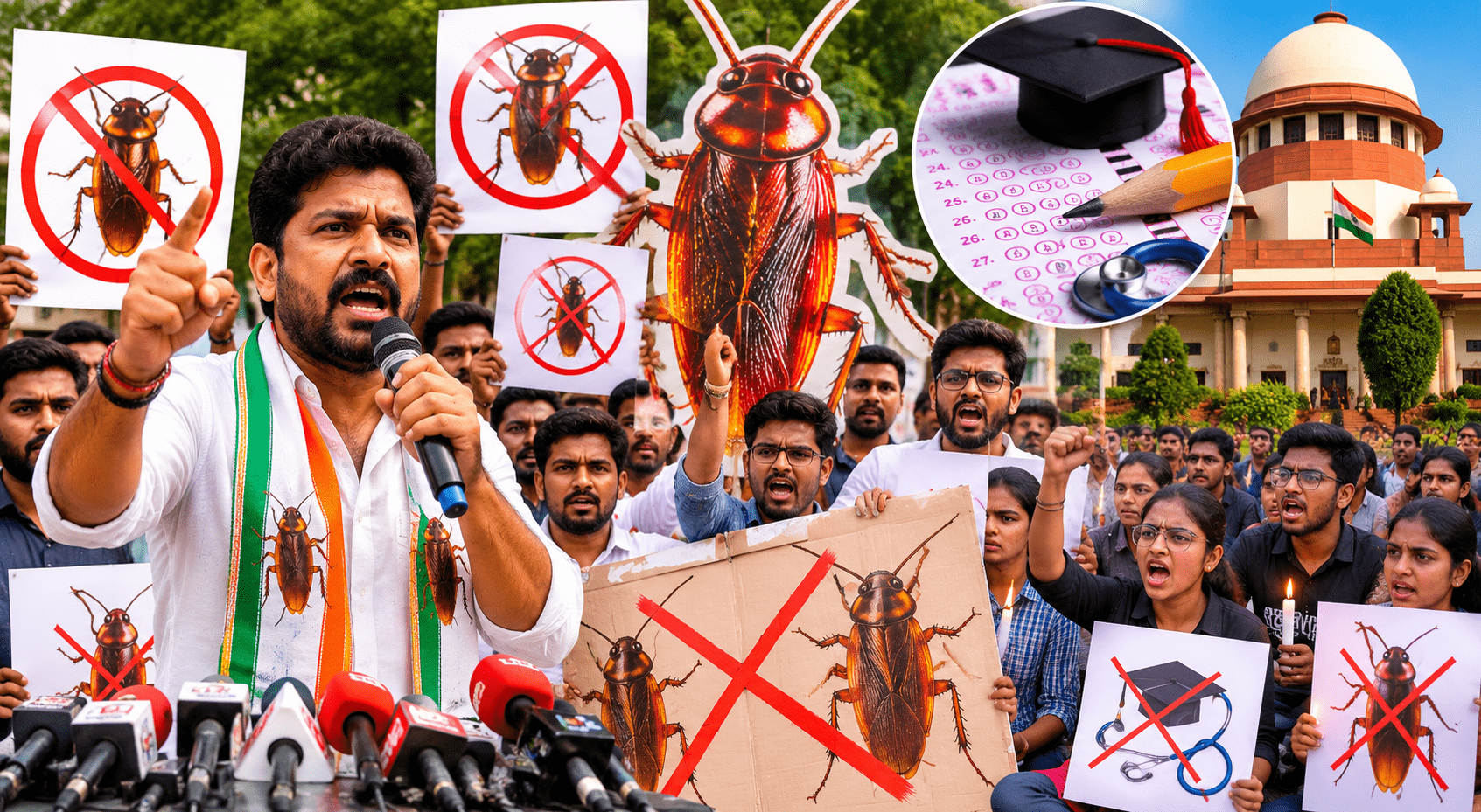 Unique Protest by Abhijeet Dipke Against NEET Paper Leak, Warns Government of Consequences!