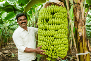 Farmer’s Determination Sets a New Record in Successful Banana Cultivation